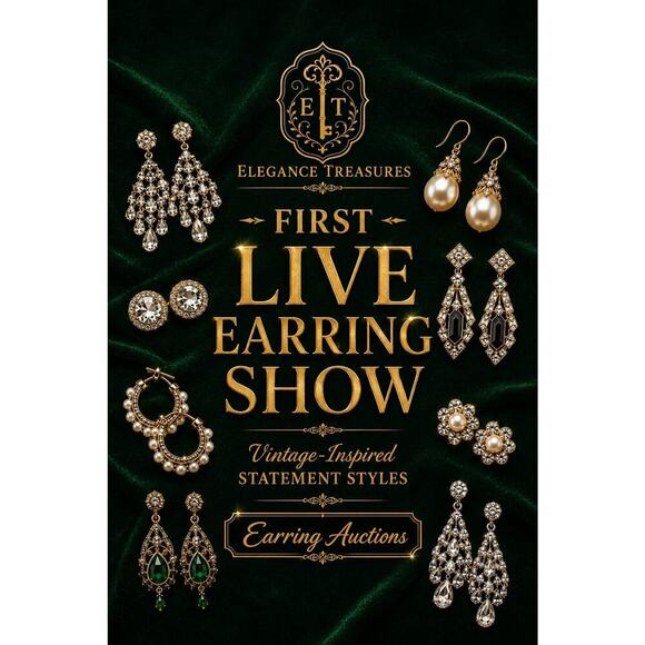 Jewelry - Vintage-Inspired Statement Earrings | New in Package | Goldtone or Silver Tone